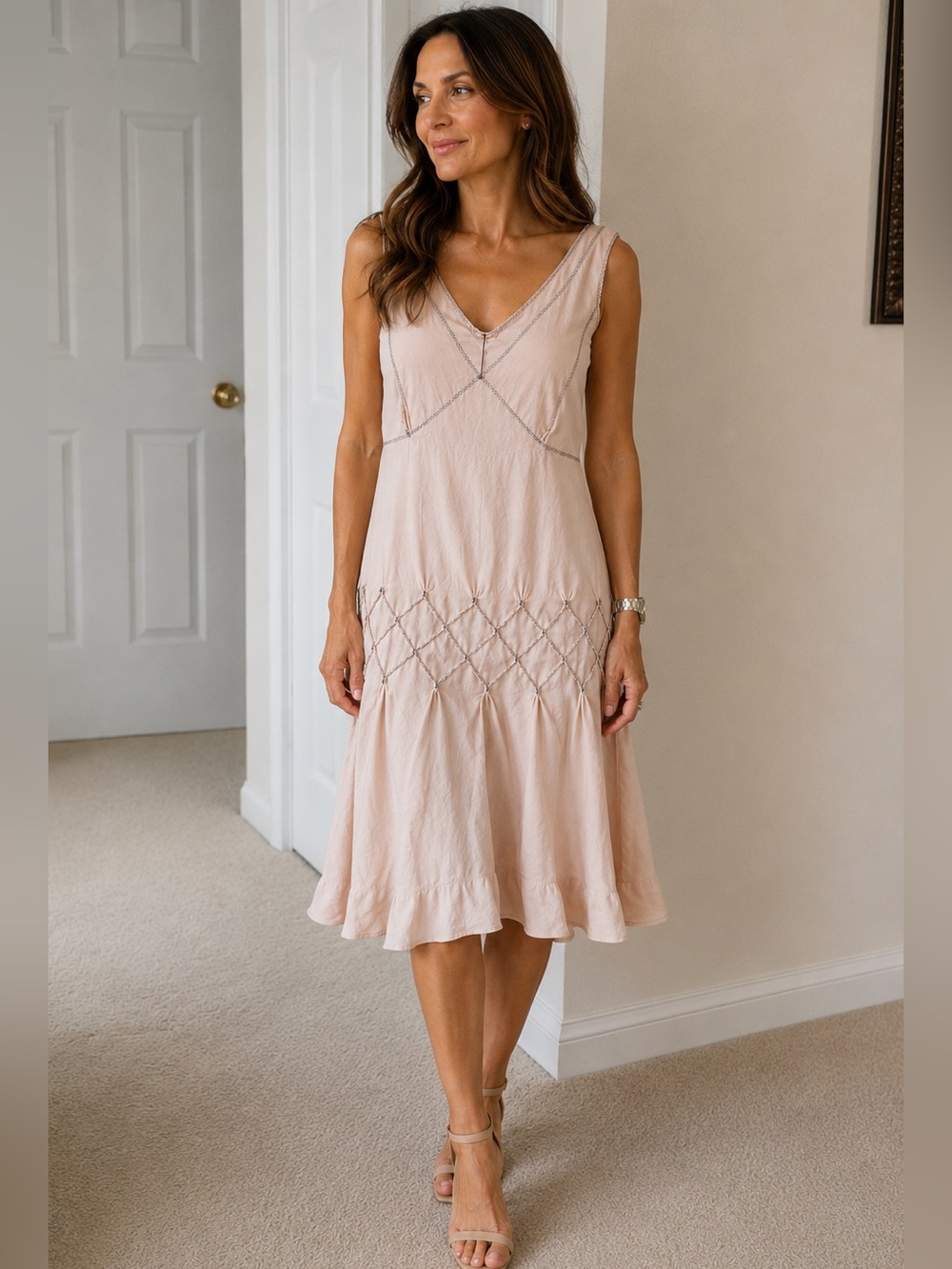 Max Studio Blush Midi Dress